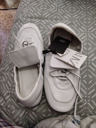 Zapatillas Zara Talla 37 Blancas