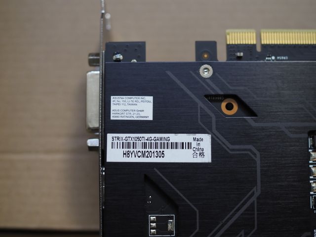 Gráfica ASUS GeForce GTX 1050 Ti