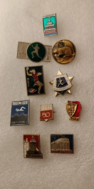 Lotto 10 spille commemorative