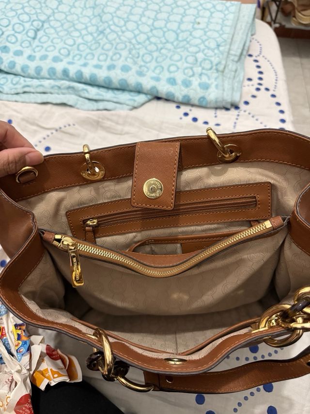 Bolso Michael Kors Marrón y Dorado