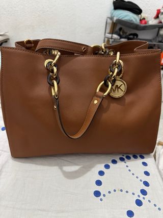 Bolso Michael Kors Marrón y Dorado