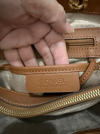 Bolso Michael Kors Marrón y Dorado