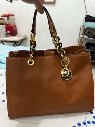 Bolso Michael Kors Marrón y Dorado