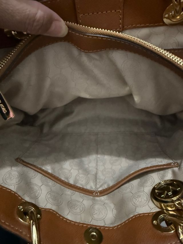 Bolso Michael Kors Marrón y Dorado