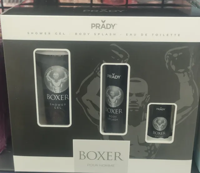 Set 3 Prady Boxer Shower Gel, Body Splash, Eau