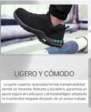 Zapatos Seguridad Ligeros hombre mujer Talla 38