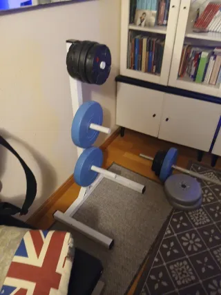 Soporte para discos de pesas