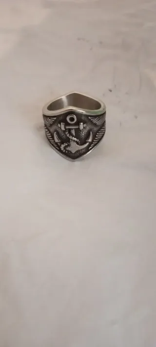 Anillo Acero Inoxidable Ancla Náutica
