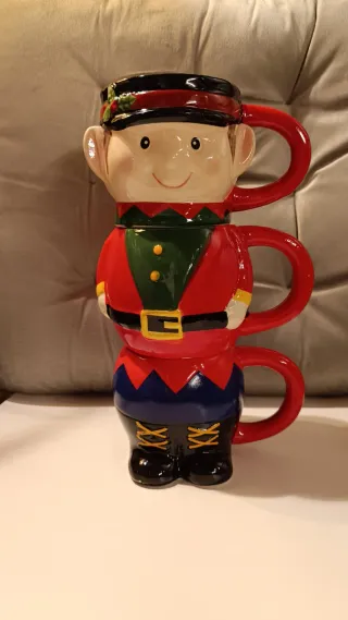 Set taze natalizie soldatino/elfo