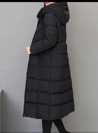 Casaca Térmica Invierno XL Negra Mujer Abrigadora