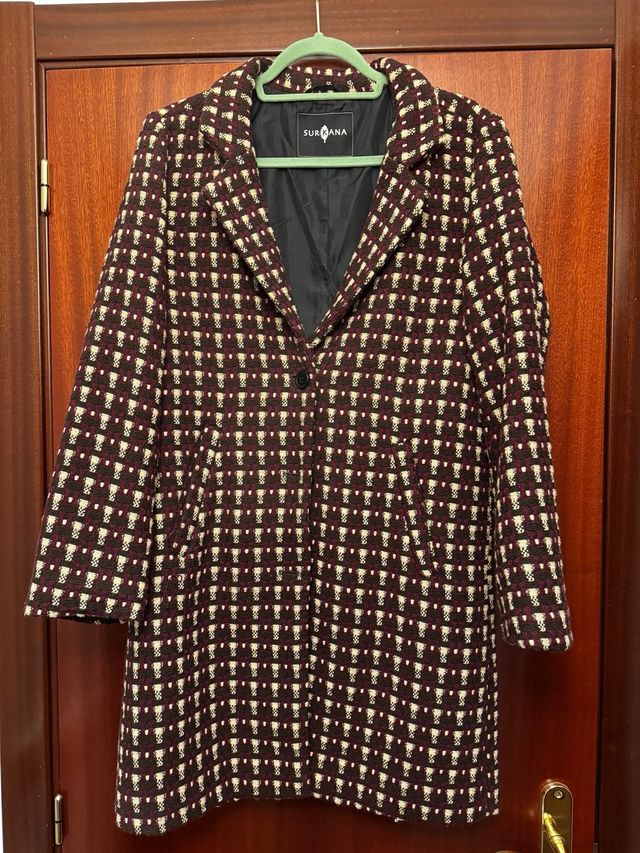 Abrigo 3/4 Surkana estampado