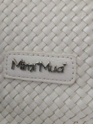 Borsa Mimì Muà trama intrecciata bianca