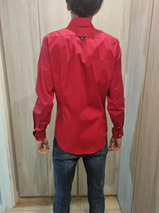 Camisa 7 Camicie Roja Talla M