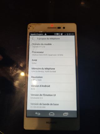 Huawei P7-L10 in bianco