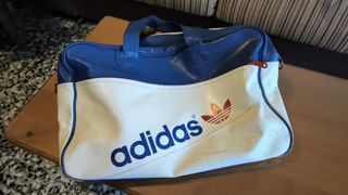Bolsa de Deporte Adidas Retro Azul y Blanca