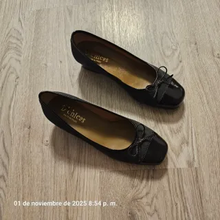 Bailarinas D'chicas Gris Mujer  puntera charol