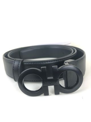 Cinturón Salvatore Ferragamo de piel negra