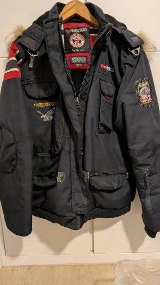 Abrigo Geographical Norway Azul Talla M