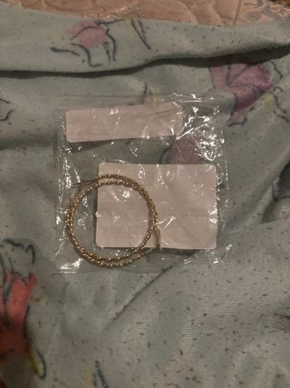 Pendientes de aro dorados