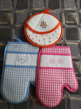 Set guantoni da forno e presina