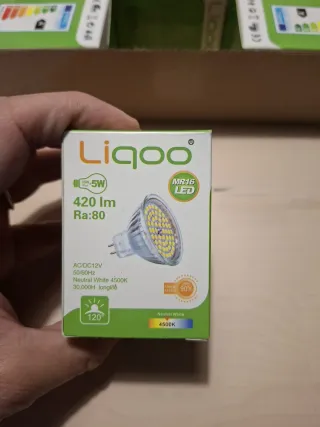 Lote 6 Focos LED Liqoo 5W 12V