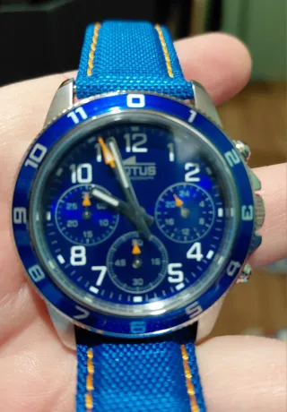 Reloj Lotus L51 Cronógrafo Azul y Plateado