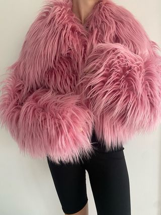 Cazadora pelo rosa Bimba y Lola