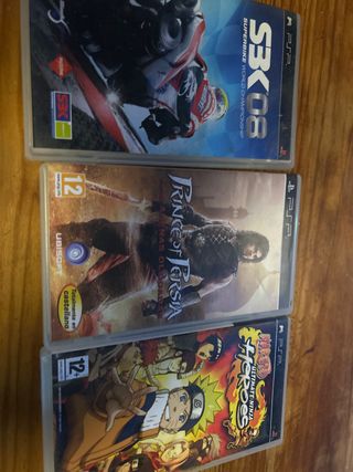 Lotto di 3 giochi per PSP: SBK 08, Prince of Persia, Narut