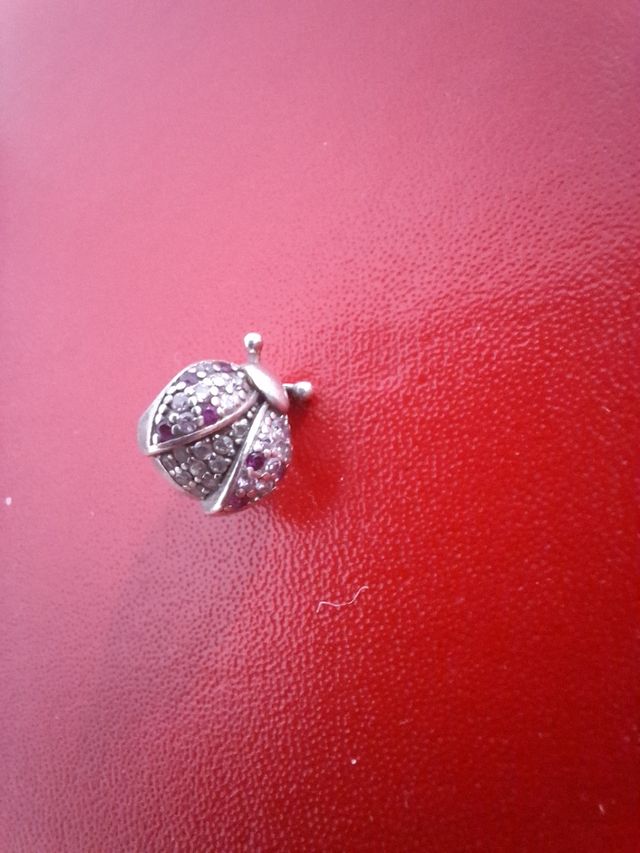 Abalorio mariquita compatible pulsera Pandora