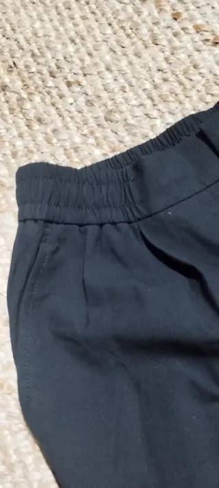 Pantaloni neri wide fit