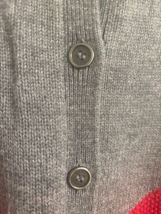 Jersey Burberry Mujer Gris y Rojo