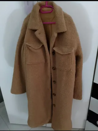 Cappotto Teddy Beige Lungo
