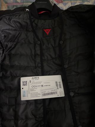 Chaqueta Dainese Moto Negra y Blanca talla 48