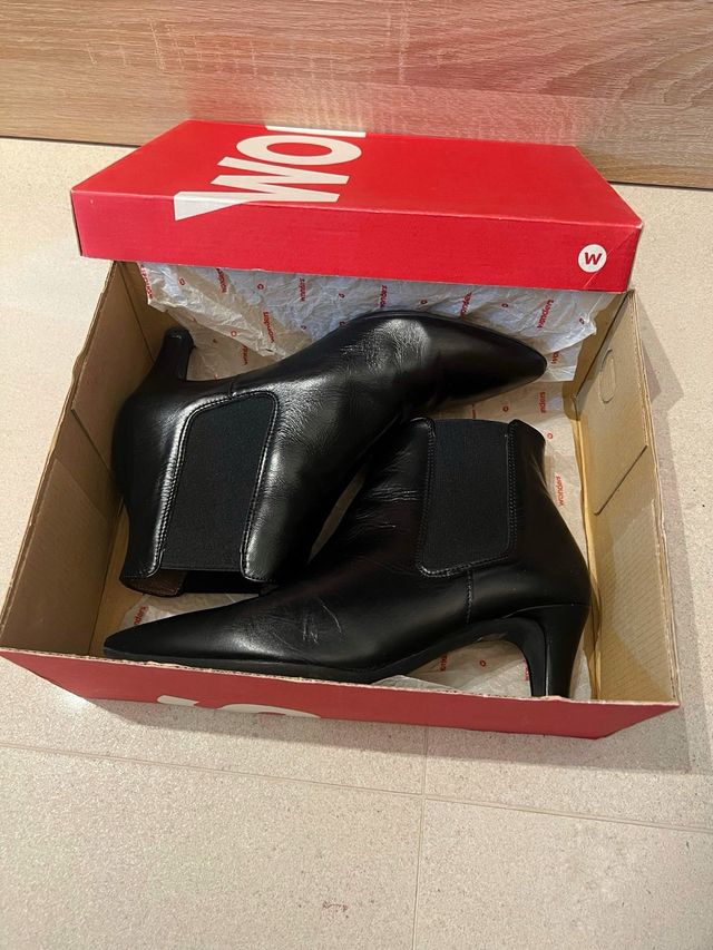 Botines piel tacón Wonders