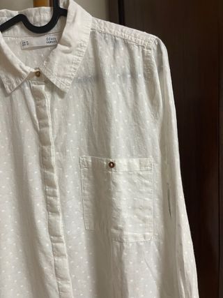 Camisa Sfera Blanca Plumeti 