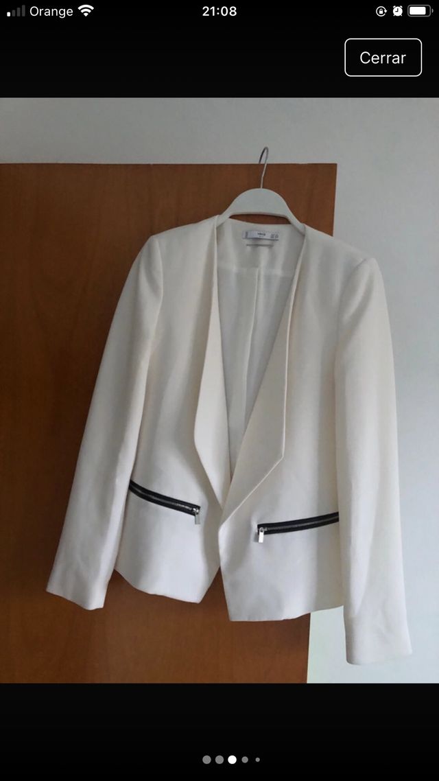 Americana Mango Suit cremalleras