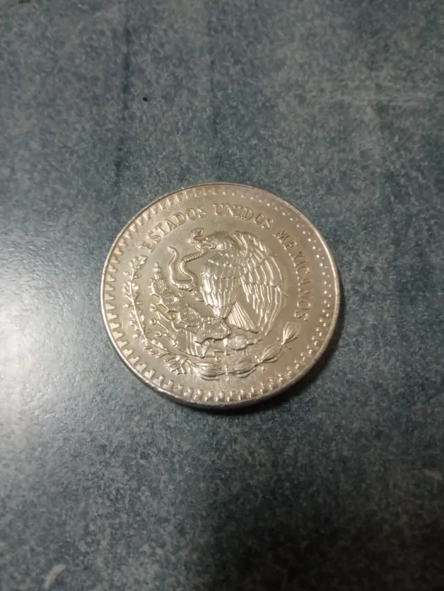 Moneda 1 Onza Plata Pura México 1991