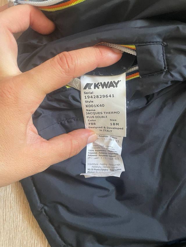 Giacca K-way neonato duplex