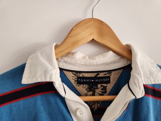 Polo Tommy Hilfiger manga larga rayas S