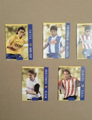 Cromos retro de fútbol