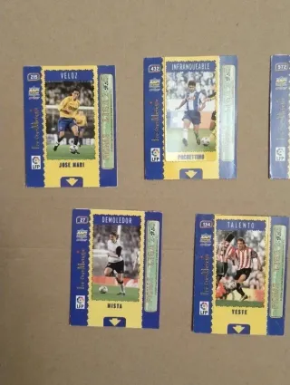 Cromos retro de fútbol
