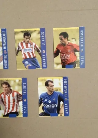 Cromos retro de fútbol