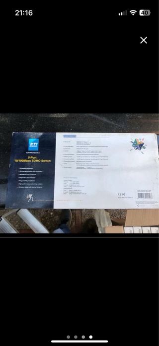 Switch 8 puertos 10/100 SIN ESTRENAR