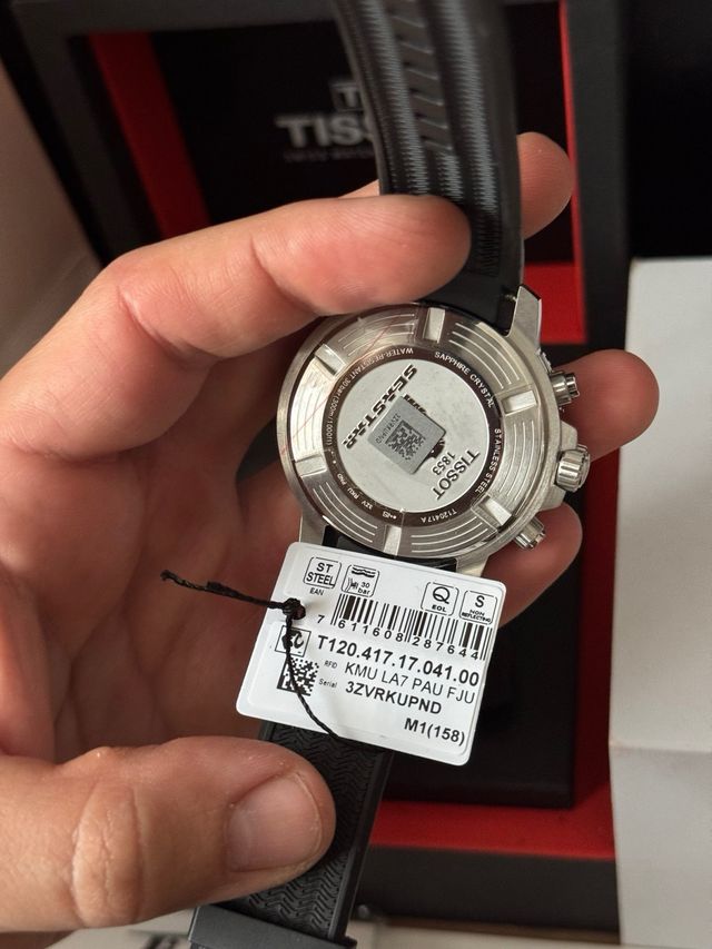 Tissot Seastar Cronógrafo Azul Correa Negra