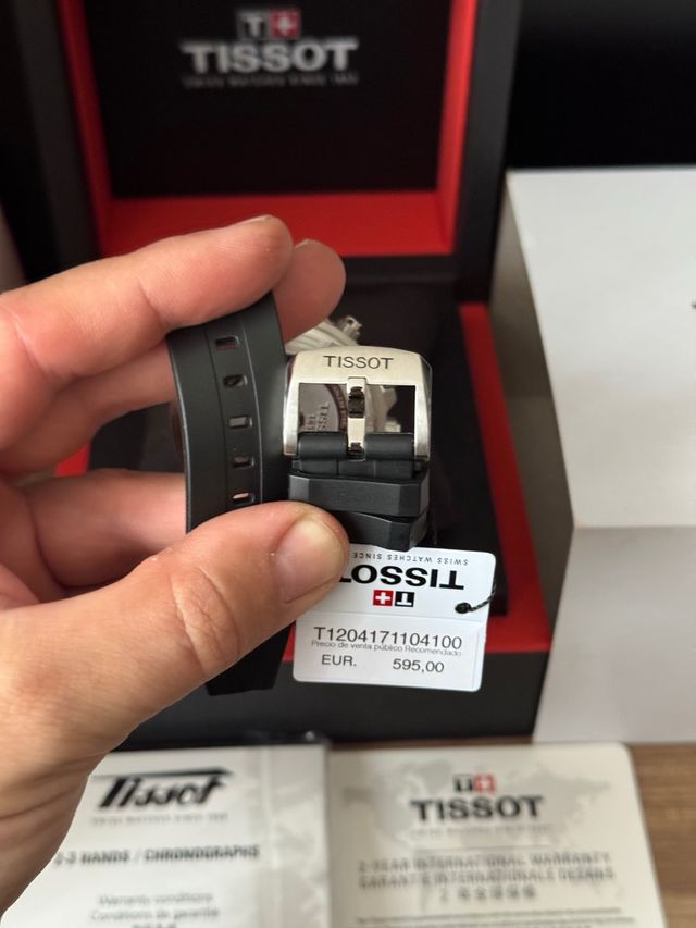 Tissot Seastar Cronógrafo Azul Correa Negra