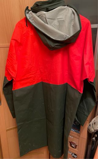 Chubasquero alta visibilidad naranja y verde