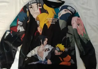 Felpa Naruto x Bershka vintage