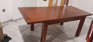 Mesa comedor extensible madera 1.40m a 2m