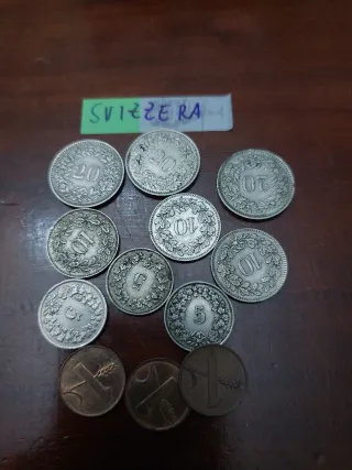 Monete Svizzera anni '40 e '50