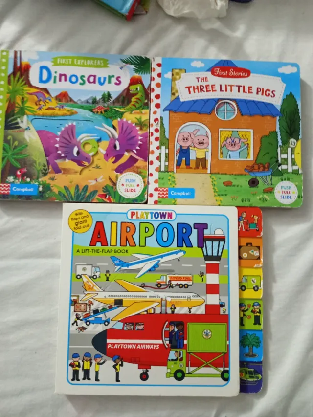 Lote de libros infantiles de pestañas en inglés